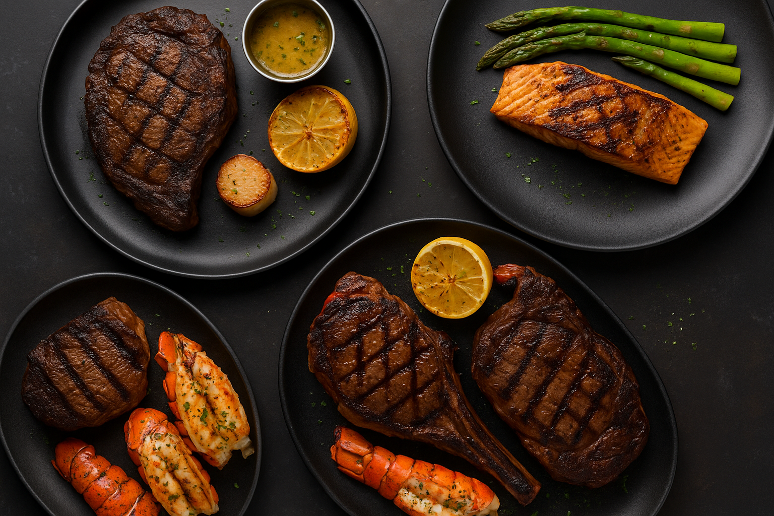 Steak from the grill